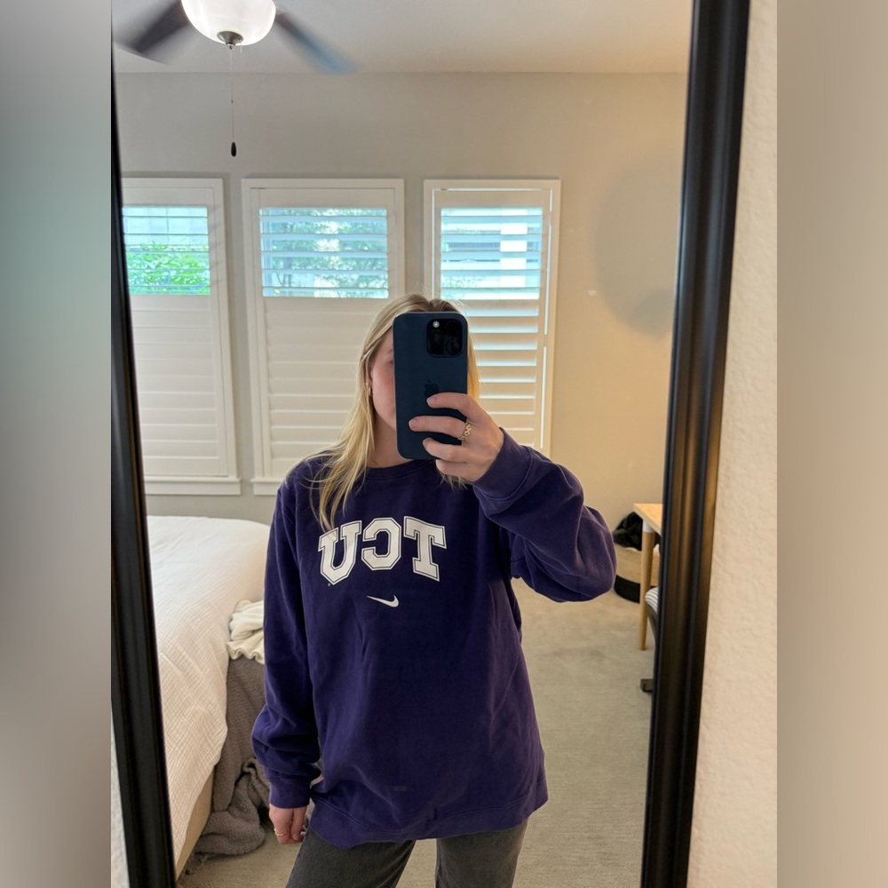 Purple TCU Crewneck Sweatshirt